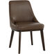 Jody Missouri Mahogany Leather Dining Chair, Set Of 2